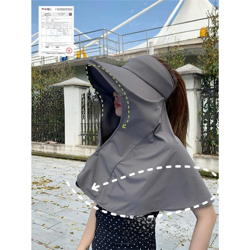 夏用日除け帽子【大きなツバ・紫外線対策・顔全体を守る・アウトドア用】