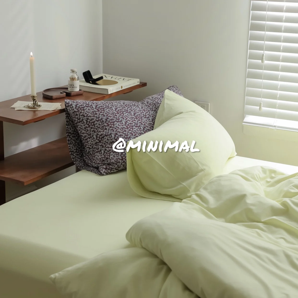 Minimal Concept ベッドリネン4点セット：インスタ風のナチュラルな寝室空間を実現