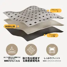 ダブルレイヤー洗えるラグ【機械洗い対応・リビング用・子供向け・クッション性のあるデザイン】