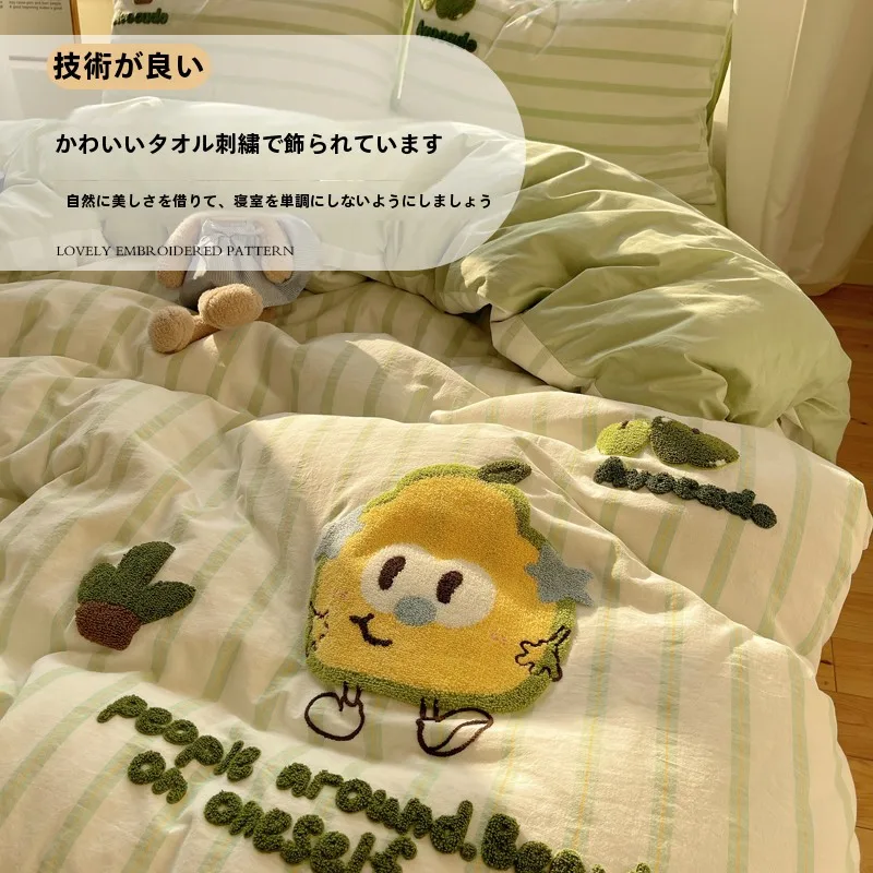 9ヶ月 赤ちゃん プレゼント おすすめのカートゥーンデザインベッドセット