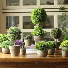 グリーン植物 インテリア ルームデコレーション 小型 フェイクフラワー