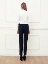 ビジネス用 レディース 長袖 白シャツ【抗皺・就職面接・オフィススタイル】