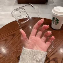 ADDTHIS iPhone用 フレームレスケース【パープル・透明・防摔・超薄型】