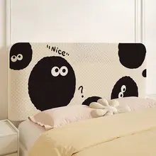 可愛いカートンデザインの全包型ベッドヘッドカバー【冬用・極上の柔らかさ・汎用タイプ】