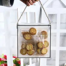 透明仕様の新年ギフトパッケージ【牛轧糖・手提げボックス・スノーフレークデザイン】