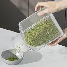 防湿防虫の透明収納ボックス【多穀物用・キッチン用・密封容器】