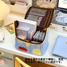 大容量マーカーペン整理バッグ【手提げ式・文具収納用】