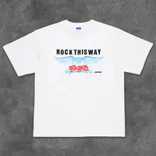 ハードロックバンドTシャツ【コットン製・半袖・ラウンドネック】