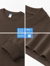 極上の柔らかさの長袖Tシャツ【アメリカンスタイル・無地・コットン100%・秋用】