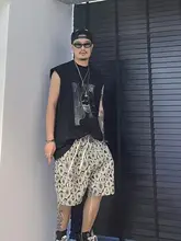 夏用 メンズ タンクトップ【コットン製・ゆったりフィット・ドレープデザイン】（セットアップ対応）
