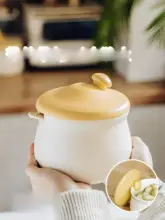 SHUEHO 高温に耐える陶器製 豚脂保存容器【調味料用・食品グレード・家庭用】