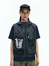 軽量収納ベスト【女性用・アウトドア・多ポケット・薄手・スポーツ】