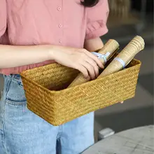 KENS デスク用ミニ収納バスケット【シーグラス製・リモコンや化粧品、鍵の整理に最適】