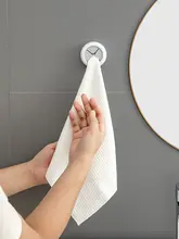 穴あけ不要なキッチン用タオルラック【収納フック・調理用タオル・ハンガータイプ】