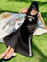 大人向けワンピース【ロング丈・キャミソール・ゆったりサイズ】（セットアップ対応）