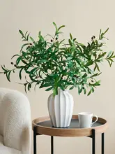 リアルなグリーン植物の枝 ユーカリ 客間に適した フラワーアレンジメント用 道具 フェイクフラワー insスタイルに適した