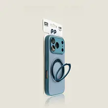 リュックスのリザード模様iPhoneケース【紫色・金属回転スタンド付き・衝撃吸収・全包デザイン】