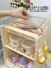 赤ちゃん用哺乳瓶収納ボックス【防塵・水切り機能・キッチン用】