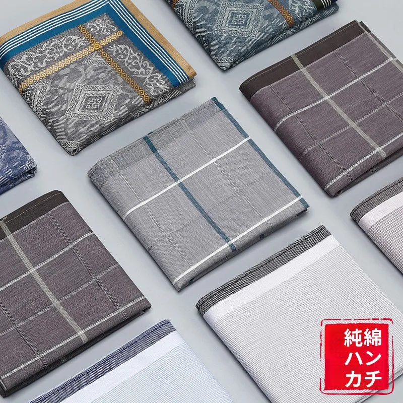 夏用コットンハンカチ：薄手・吸汗設計で男性用の快適な使い心地