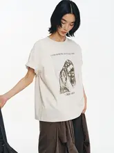 Tシャツ レディース 半袖 クルーネック ダメージ加工 ウォッシュド ヴィンテージ 夏「LIMPIDOCULUS」