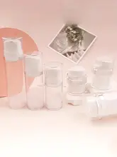 大口径真空二重構造スプレーボトル【携帯用・旅行用・プッシュ式・化粧品収納】