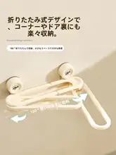 吸盤式折りたたみスリッパラック【穴あけ不要・壁掛け収納・浴室用】