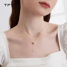 シンプルで上品な猫眼石ネックレス【女性用・ロマンティックデザイン・首元アクセサリー】