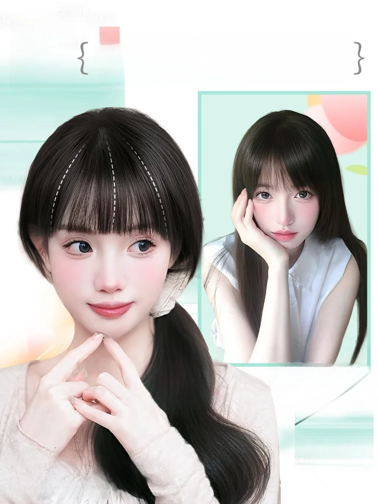 漫画風前髪ウィッグ：blunt bang と小顔効果を実現する丸顔向けスタイル