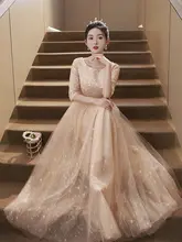 女性用 演出ドレス【紅歌コンテスト・朗読用・長袖・美しいシルエット】