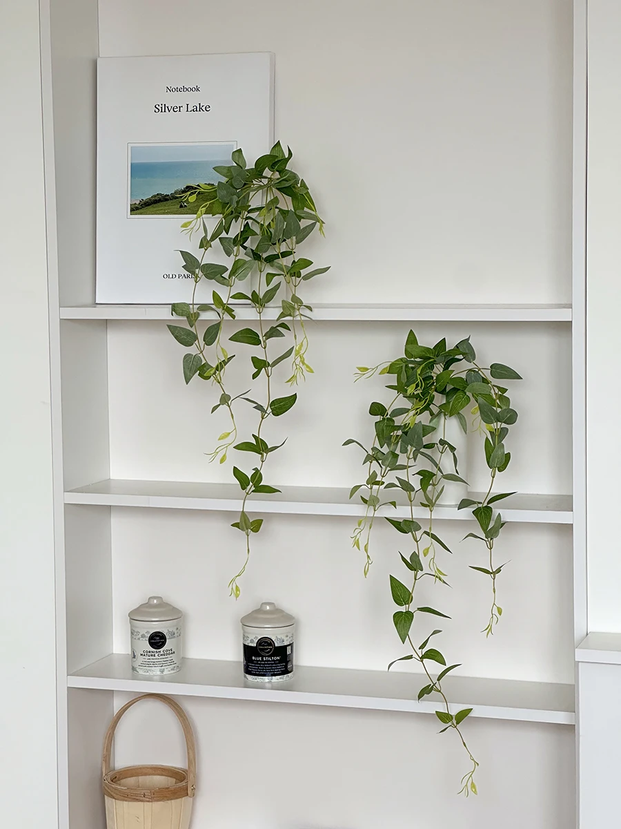 高級擬似植物 吊り下げ型グリーンディスプレイ：INS風の室内インテリアに最適な装飾品