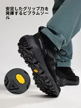 アウトドア用 メンズミッドカットハイキングシューズ【防風・撥水・滑り止め・軽量】