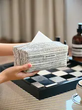 ヴィンテージスタイルの紙ナプキンボックス【リビングテーブル用・軽やかな雰囲気】