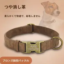 VON 犬用首輪【小型犬・中型犬・大型犬対応・リード付き・迷子札付き】
