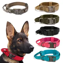 アウトドア用タクティカルドッグカラー【中大型犬用・牽引ロープ付き】
