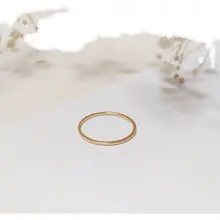 銅メッキのシンプルリング【個性的でファッショナブルなデザイン・細身】