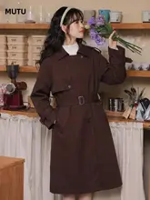 エレガントなデザイン！女性用ビンテージ風トレンチコート【膝下丈・おしゃれなシルエット】