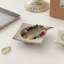 レトロな陶器の リング 収納トレイ ニッチな芸術的センス