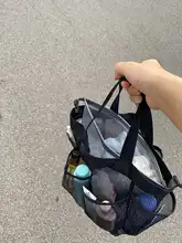 大容量メッシュスイミングバッグ【干湿分離・フィットネス用・ビーチ・洗面道具収納】