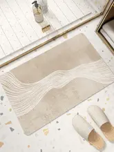 浴室用防滑デザイン　吸水速乾シリカゲル浴用マット【硅藻土製・洗面所用・滑り止め付き】