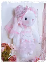 手作りのピンクうさぎマスコットバッグ【ふわふわ・斜め掛け・ギフト向き】