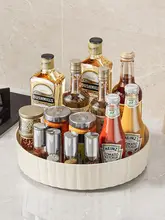 透明デスクトップ収納用ターニングキーラック【キッチン用・軽量・シンプルデザイン】