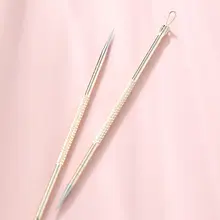 細いニキビ針 ニキビを押し出すツール 美容院用針 閉じた毛穴をかき出す 黒ずみ除去専用のニキビ針