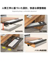 コンピュータデスク用キーボードトレイ【スライド式・回転機能付き・マウス収納】