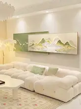 高級感あふれるリビング用掛け軸【九魚図・ソファ背景用・重ね合わせデザイン】
