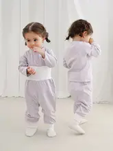 高腰デザインのベビー用春秋コットンパンツ【快適なルームウェア】【パンツ】