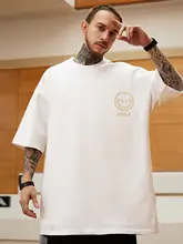 個性的なデザイン！ハードなハーレムスタイルTシャツ【半袖・ユニセックス・ゆったりシルエット】（セットアップ対応）
