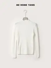 100%カシミアハイネックニットタートルセーター【無縫製・リブ編み・立ち襟】