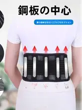 夏用 薄型通気性ウエストサポート帯【鋼板補強・男女兼用・運動用】