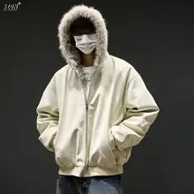 冬用 メンズダウンジャケット【ミニマルデザイン・厚手・フード付き】