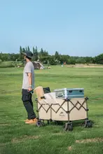 便利な折りたたみ式キャンピングカート【アウトドア・ピクニック・旅行用】